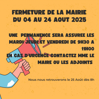 fermeture mairie