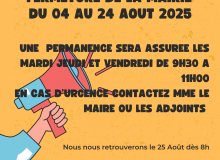 FERMETURE MAIRIE