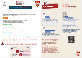 INFORMATION IMPORTANTE ELECTION MUNICIPALE MARS 2026